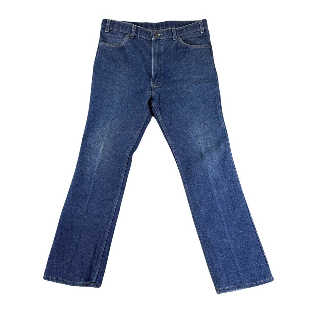 Vintage Levi's 552 Jeans Blue Tag W38 Fits W36‎ 80s Made In USA Dark Indigo Wash - Picture 3 of 12